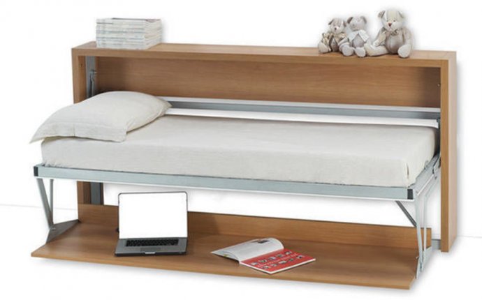 Откидная кровать встроенная в шкаф, обзор встречающихся моделей