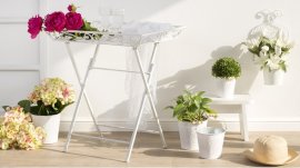 столик кованая мебель для сада